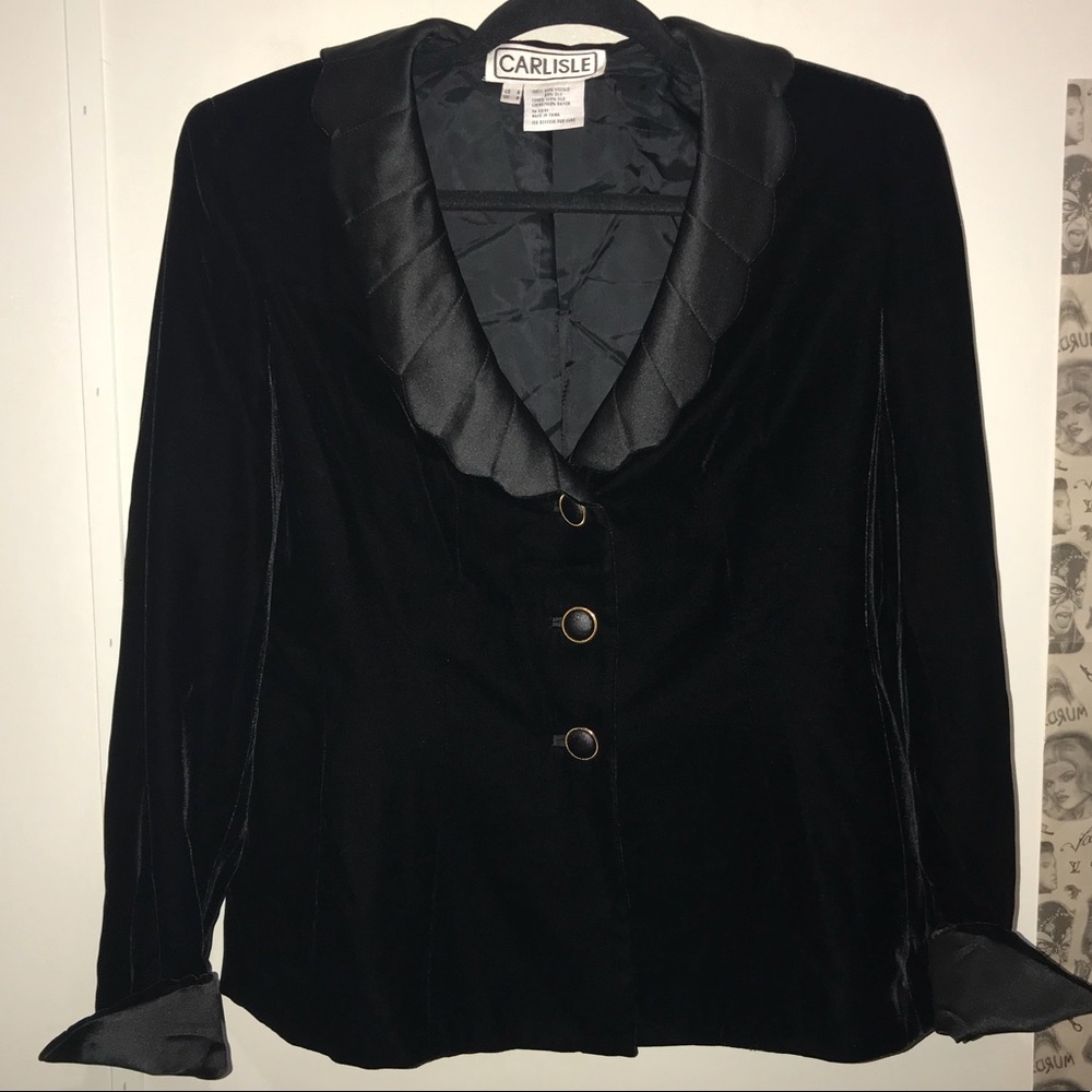 Carlisle velvet  blazer
